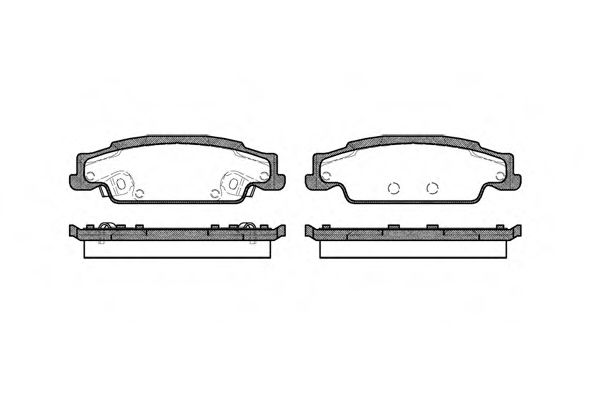комплект спирачно феродо, дискови спирачки 0952.02