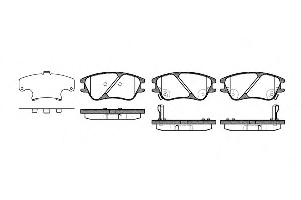 комплект спирачно феродо, дискови спирачки 1139.02