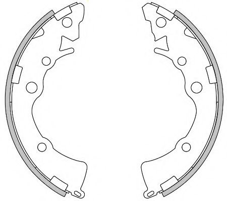 комплект спирачна челюст 4271.00