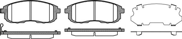 комплект спирачно феродо, дискови спирачки 0293.11