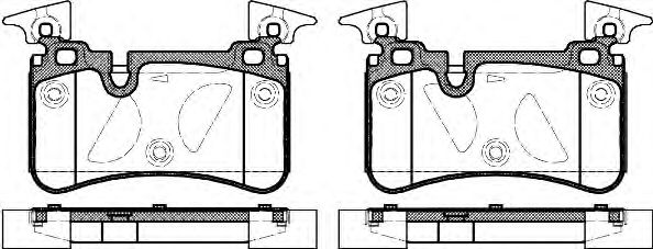 комплект спирачно феродо, дискови спирачки