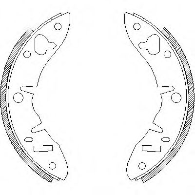 комплект спирачна челюст 4220.00