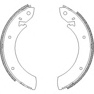 комплект спирачна челюст 4245.00