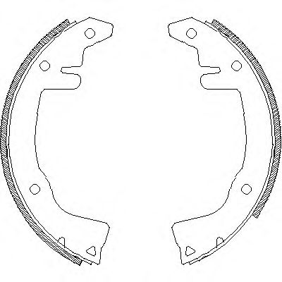 комплект спирачна челюст 4281.00