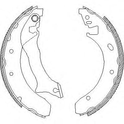 комплект спирачна челюст 4300.00