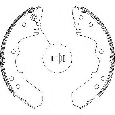 комплект спирачна челюст 4308.00