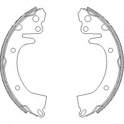 комплект спирачна челюст 4325.00