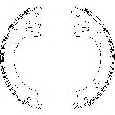 комплект спирачна челюст 4326.00