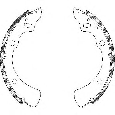 комплект спирачна челюст 4330.00