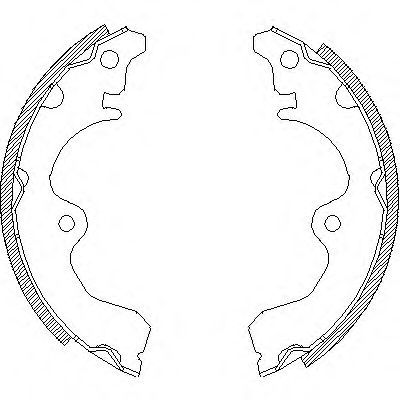 комплект спирачна челюст 4334.00