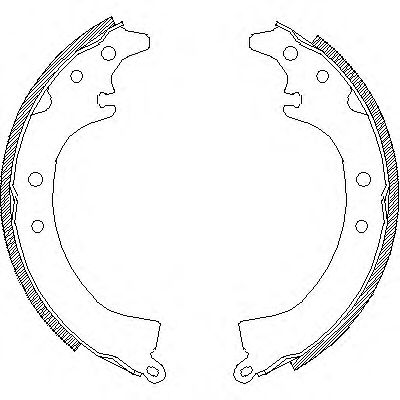 комплект спирачна челюст 4336.00