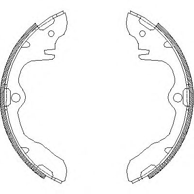 комплект спирачна челюст 4339.00