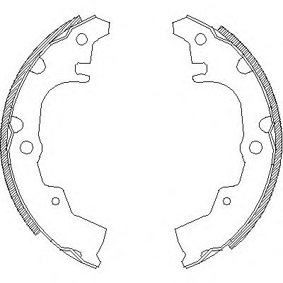 комплект спирачна челюст 4340.00
