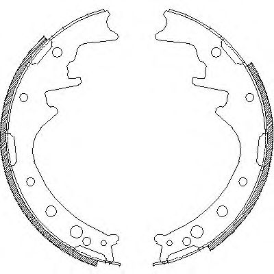 комплект спирачна челюст 4342.00