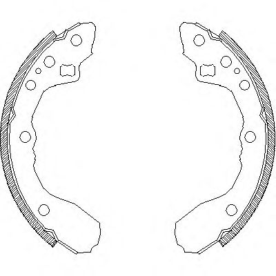 комплект спирачна челюст 4344.00