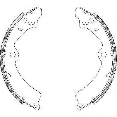 комплект спирачна челюст 4349.00