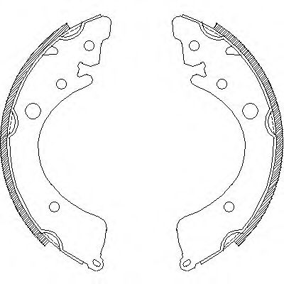 комплект спирачна челюст 4350.00