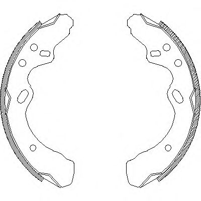 комплект спирачна челюст 4366.00