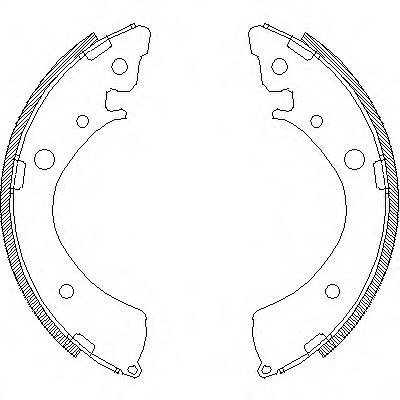 комплект спирачна челюст 4367.00