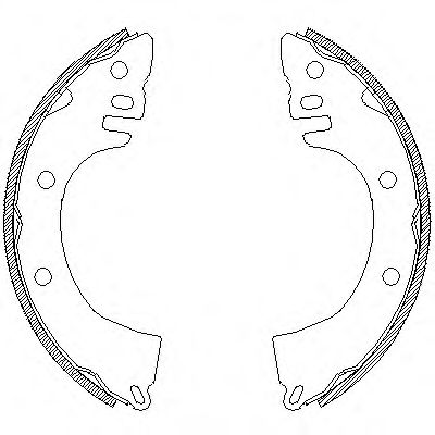 комплект спирачна челюст 4368.00