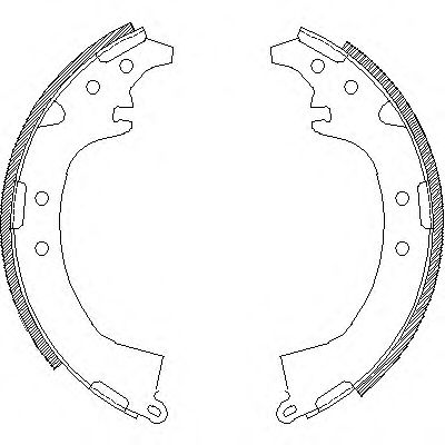 комплект спирачна челюст 4387.00