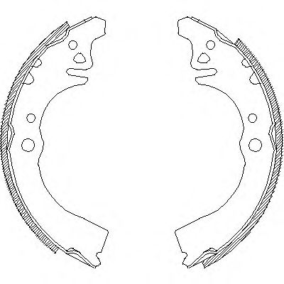 комплект спирачна челюст 4389.00