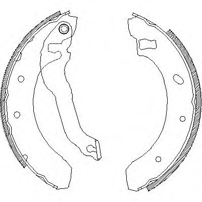 комплект спирачна челюст 4395.00