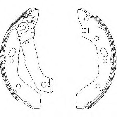 комплект спирачна челюст 4401.00