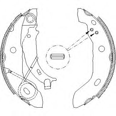 комплект спирачна челюст 4421.00
