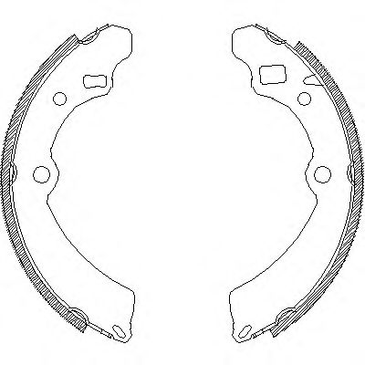 комплект спирачна челюст 4504.00
