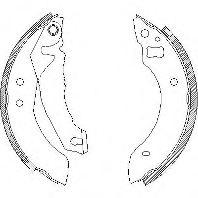 комплект спирачна челюст 4510.00