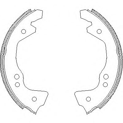 комплект спирачна челюст 4612.00