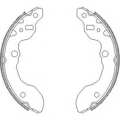 комплект спирачна челюст 4668.00