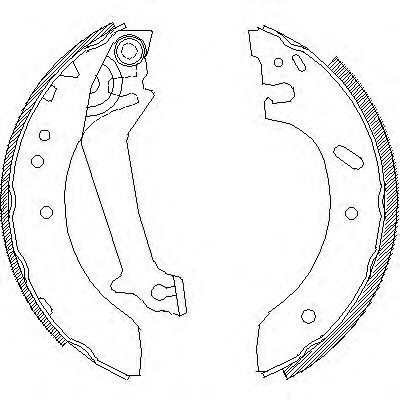 комплект спирачна челюст 4670.01