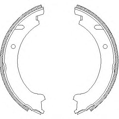 комплект спирачна челюст, ръчна спирачка 4721.00