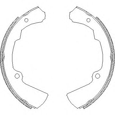 комплект спирачна челюст 4378.00