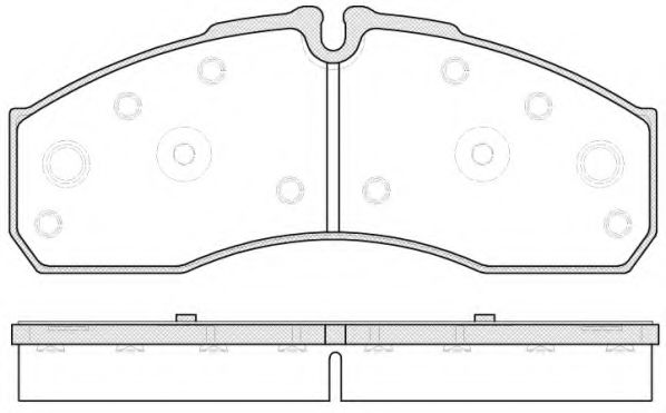 комплект спирачно феродо, дискови спирачки 0651.30