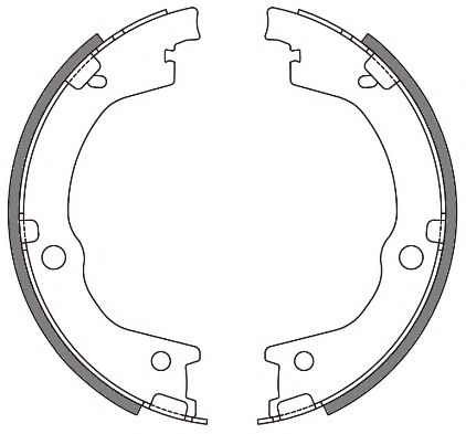 комплект спирачна челюст, ръчна спирачка