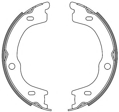 комплект спирачна челюст, ръчна спирачка