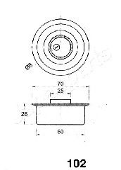 ремъчен обтегач, ангренаж BE-102