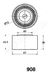 ремъчен обтегач, ангренаж BE-908