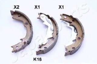 комплект спирачна челюст, ръчна спирачка GF-K18AF
