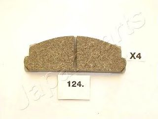 комплект спирачно феродо, дискови спирачки PA-124AF