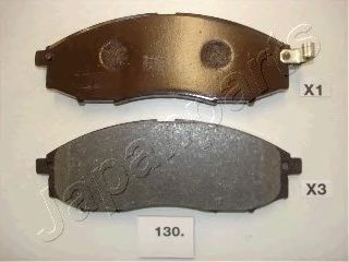 комплект спирачно феродо, дискови спирачки PA-130AF