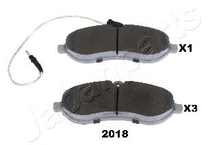 комплект спирачно феродо, дискови спирачки PA-2018AF