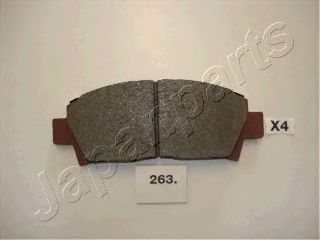 комплект спирачно феродо, дискови спирачки PA-263AF