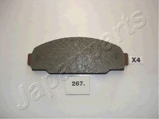 комплект спирачно феродо, дискови спирачки PA-267AF