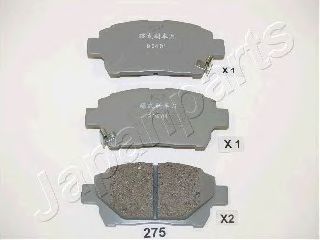 комплект спирачно феродо, дискови спирачки PA-275AF