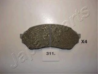 комплект спирачно феродо, дискови спирачки PA-311AF