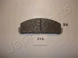 комплект спирачно феродо, дискови спирачки PA-314AF